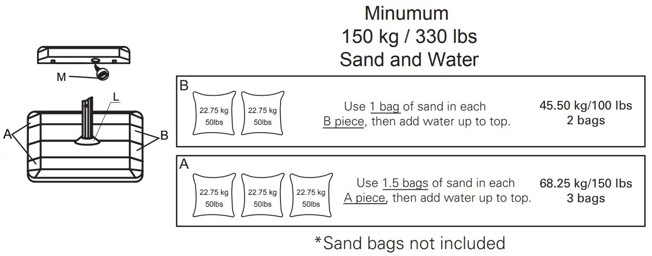atleisure UMB-957444 10×13 FT Cantilever Umbrella - Step 3