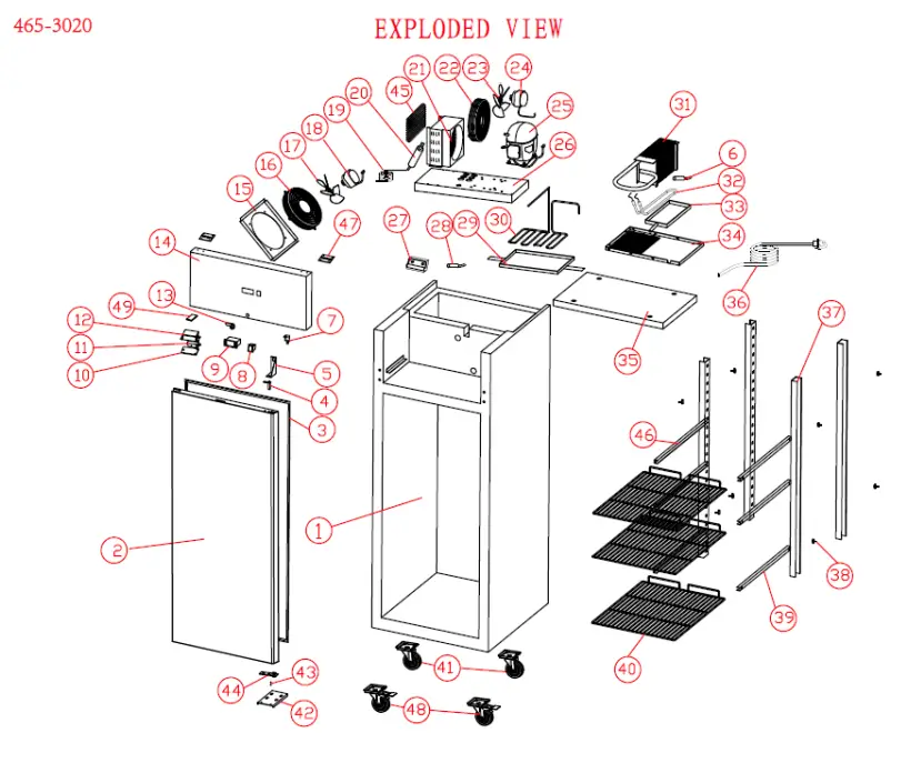 saro EGN 650 BT Commercial Freezer - fig 1