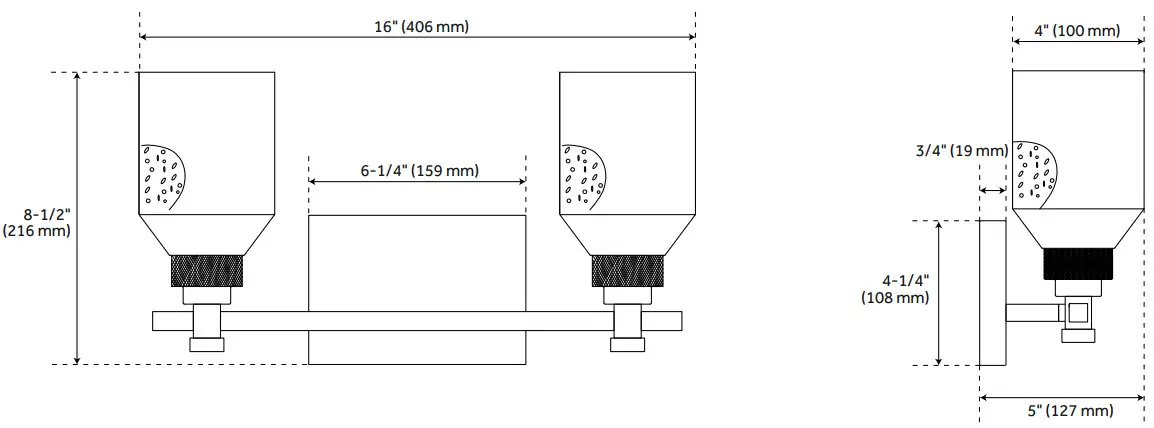PARK HARBOR 479839 Stolo Brushed Gold 2 Light Vanity Light - Figure