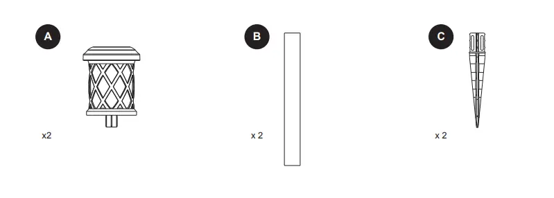 Harbor Breeze RM20Ma-F15C-BK-2 2-CT 15 Lumen Solar Path Lights 3