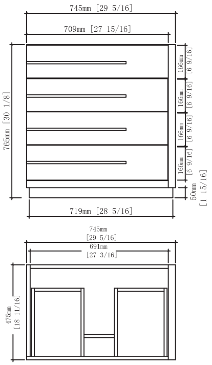 BLOSSOM V8005 24 V8005 30 Barcelona Series Vanities - fig