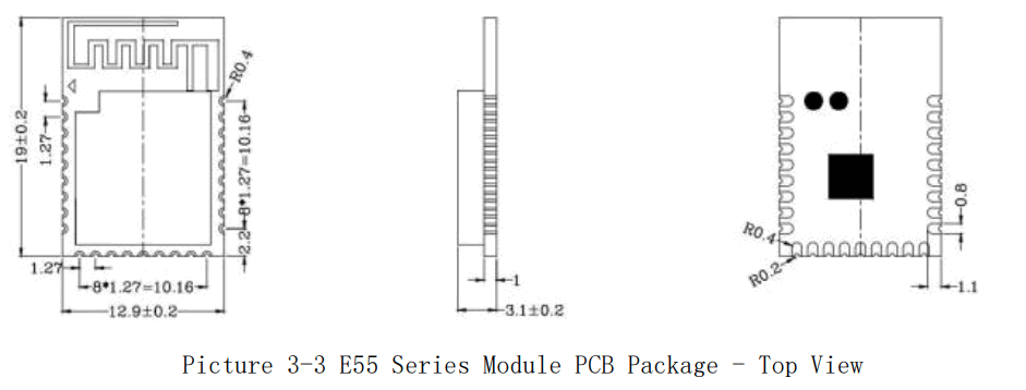lierda L-BTMEB55-G0BP4 E55 Bluetooth Module - fig 3
