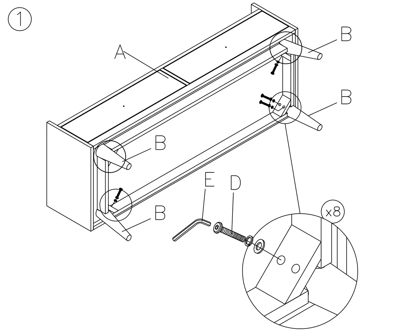 ASHLEY A3000248 Chetfield Storage Bench - Figure 1