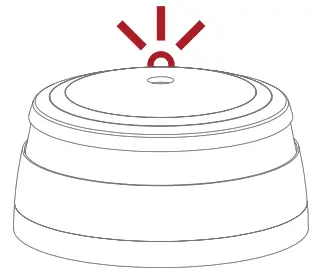 CAVIUS 2106 Optical Smoke Alarm Device - button