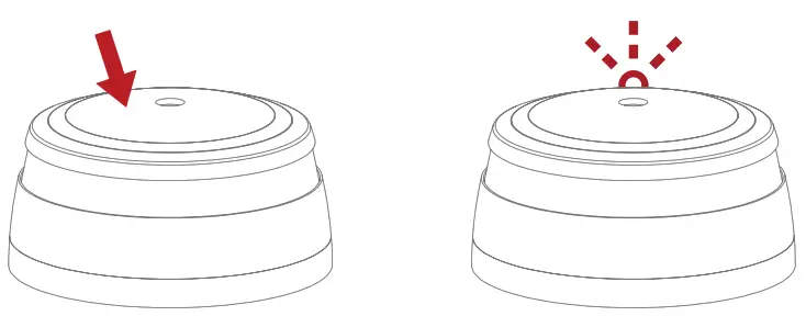 CAVIUS 2106 Optical Smoke Alarm Device - button1