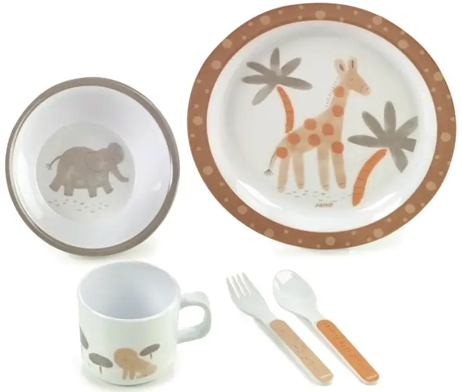 Jane 70234 5 Piece Melamine Crockery Set