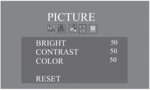 MENU OPERATION INSTRUCTION
