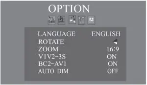 MENU OPERATION INSTRUCTION