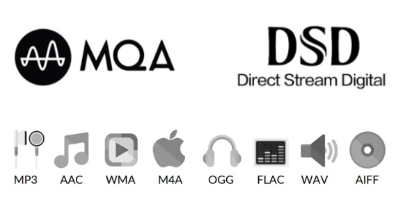 KEF LS50 Wireless II Powered Stereo Speakers -Audio formats