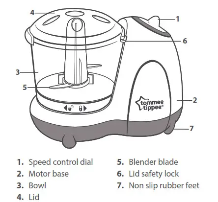 Tommee Tippee Baby Food Blender - FOOD BLENDER