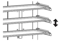MITSUBISHI ELECTRIC MR-FX389EP 389L Top Mount Fridge - Sliding Case 3