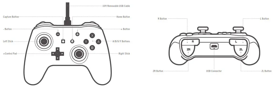 PowerA NSW Wired Controller - overview