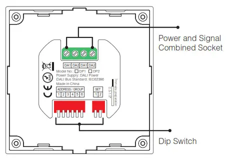 MIBOXER DP1 DALI Dimming Panel-Connection Diagram