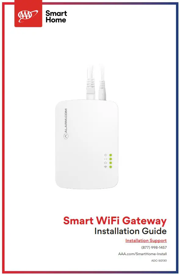 ALARM COM Smart WiFi Gateway Installation Guide