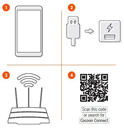 COCOON HE190087 Wireless HD Security Camera System fig1