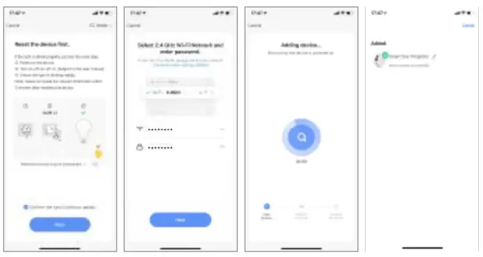 Nexxt Solutions NHA-G100 Smart Projector User Manual - Follow th eIn-app instructions to connect the smart star projector to your WI-FI network