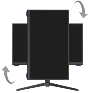 VIOTEK RFI25CBA 25 Inch Extreme Gaming Monitor -Orientation