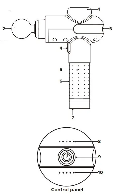 INFINITY B09FRQKVQT PR Pro Endurance Percussion Massage Device User Manual - PRODUCT DESCRIPTION