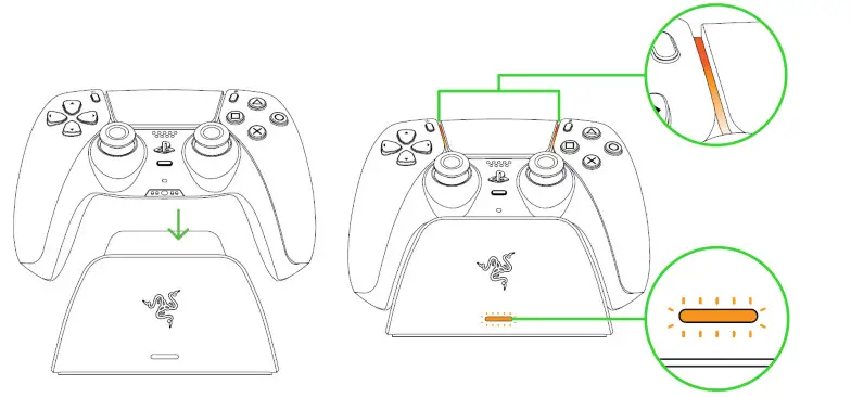 RAZER RC21-01900100-R3U1 Quick Charging Standfor PS5 - GETTING STARTED 2
