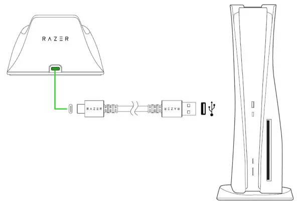 RAZER RC21-01900100-R3U1 Quick Charging Standfor PS5 - GETTING STARTED
