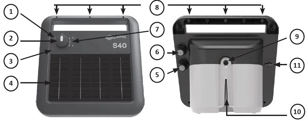 GALLAGHER S40 Portable Solar Fence Energizer-3