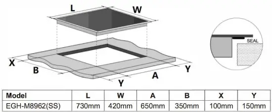 ELBA EBH-M8962SS Built In Stainless Steel Hob fig7