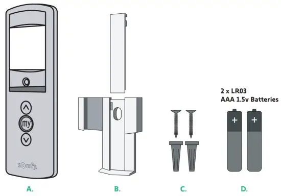 sOmfy 1805237 Telis 1 Chronis RTS Remote with Timer - 1
