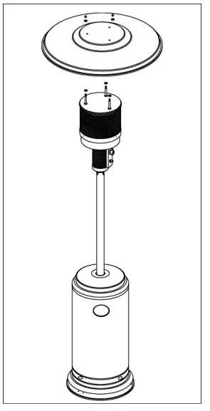 LAVA HEAT TL7RMGBRLP Outdoor Commercial Heritage Bronze Natural Gas Patio Heater - FIG 8
