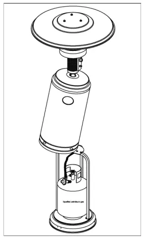LAVA HEAT TL7RMGBRLP Outdoor Commercial Heritage Bronze Natural Gas Patio Heater - FIG8