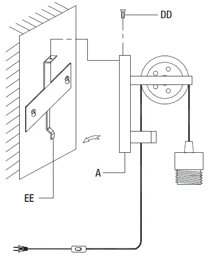 HOME DECORATORS HDP98266BLBN Needham Wall Sconce fig 5