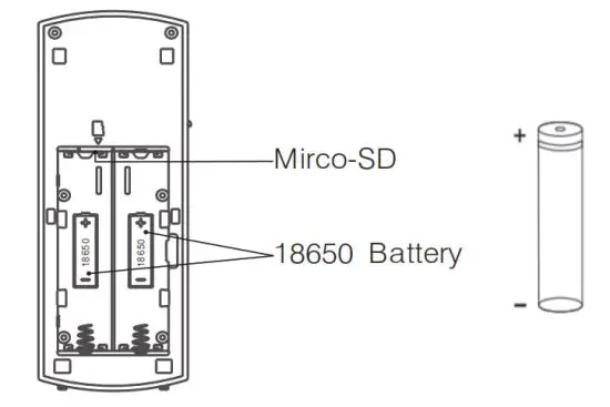 WOOX R9061 Smart Video Doorbell with Chime - battery and Mirco