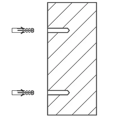 WOOX R9061 Smart Video Doorbell with Chime - install the anchors