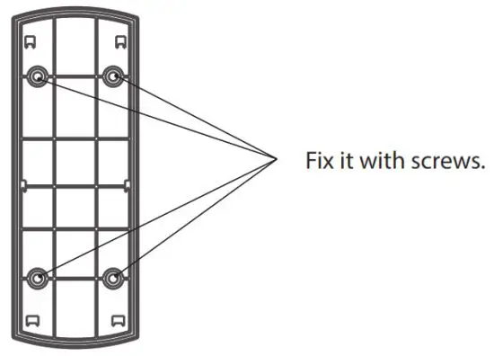 WOOX R9061 Smart Video Doorbell with Chime - screws
