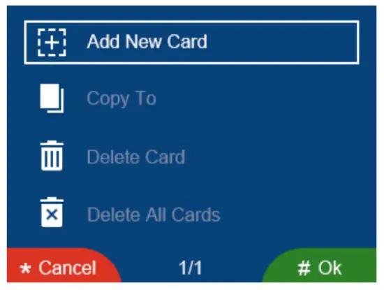 NOVUS NVE-EP200 Video intercom Entrance - Add Card