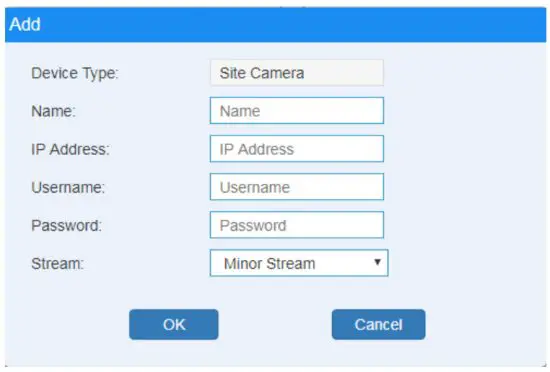 NOVUS NVE-EP200 Video intercom Entrance - Add Site Camera