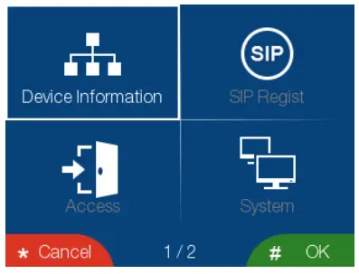 NOVUS NVE-EP200 Video intercom Entrance - [Device Information