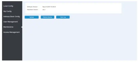 NOVUS NVE-EP200 Video intercom Entrance - Maintenance Page