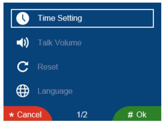 NOVUS NVE-EP200 Video intercom Entrance - Time Satting