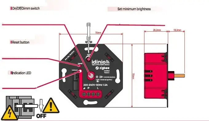 idinio LDR01435 Zigbee LED Dimmer 1