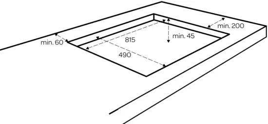INVENTUM IKG9023WGRVS Gas Cooking Hob - DIMENSIONS1