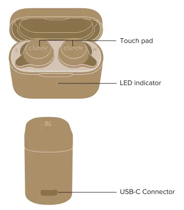 cleer GS-1349- Roam- NC -Noise-Canceling -True- Wireless -In-Ear -Headphones -1