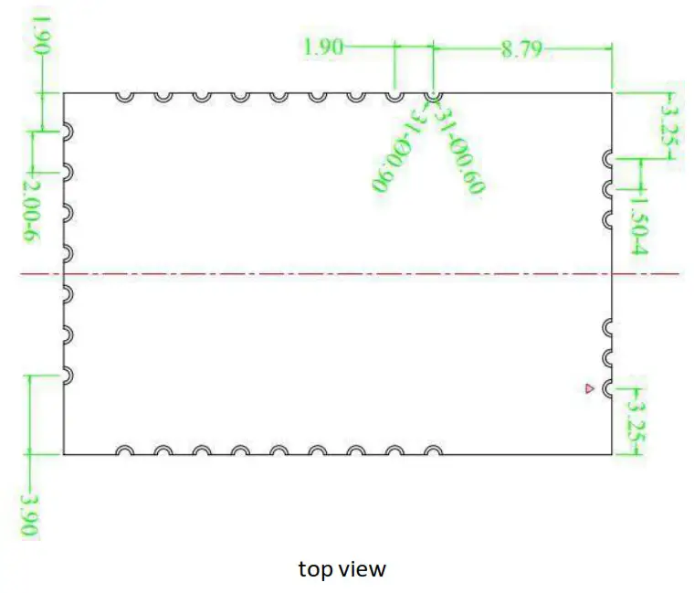 dahua BL M8822CU1 High Integrated Module - Mechanical Specifications 1
