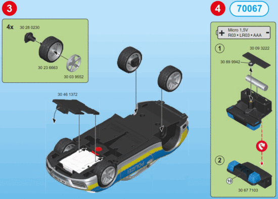 playmobil 70067 City Action Porsche 911 Carrera 4S Police - Fig 2