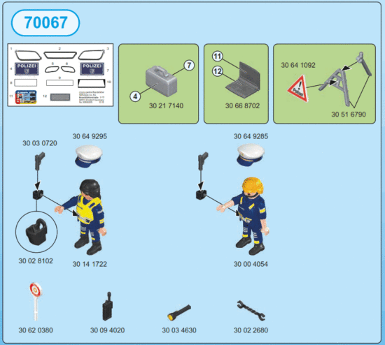 playmobil 70067 City Action Porsche 911 Carrera 4S Police - Fig 5