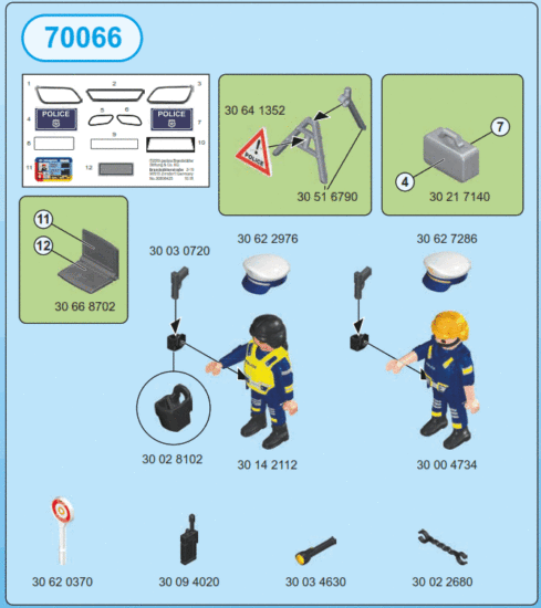 playmobil 70067 City Action Porsche 911 Carrera 4S Police - Fig 6