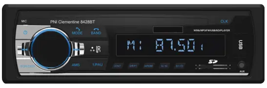 PNI Clementine 8428BT Radio MP2 Player with Bluetooth-fig1