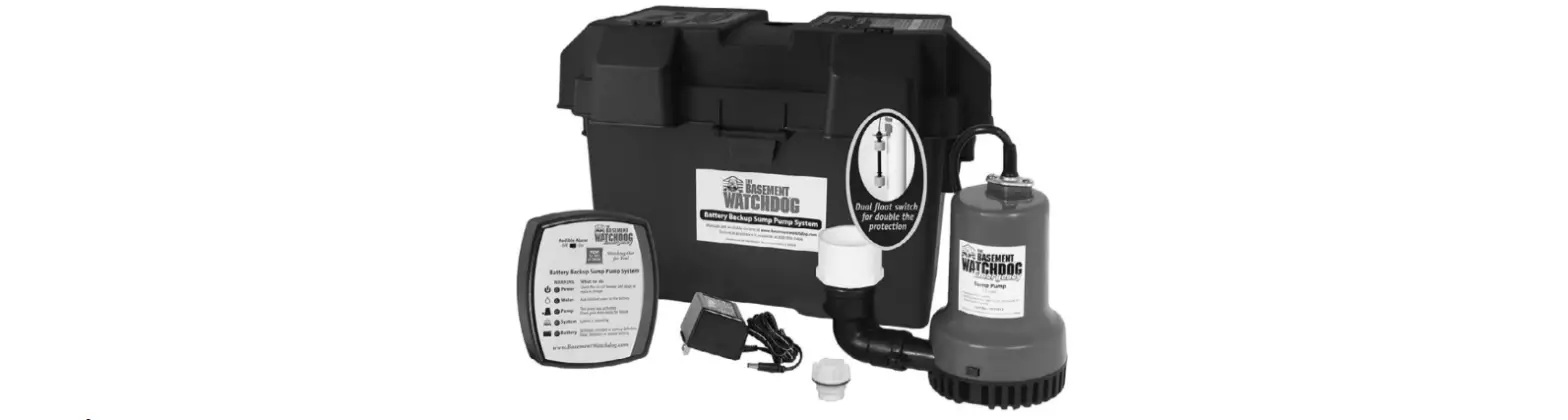 Basement Watchdog Emergency Battery Backup Sump Pump System Bwe Instruction Manual