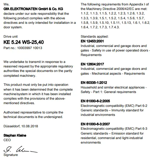 GFA KE 5.24 WS-2540 Elektromat Drive-fig16