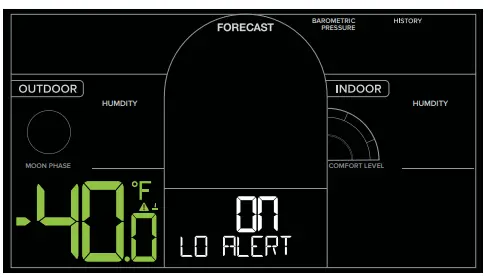 LA CROSSE S77925 Wireless Weather Station with Atomic Time + Date - fig 13