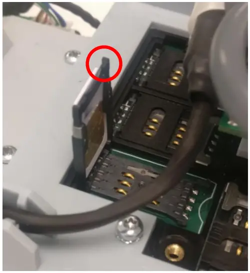 SAM card installation